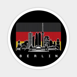 Berlin Germany Skyline German Flag Magnet